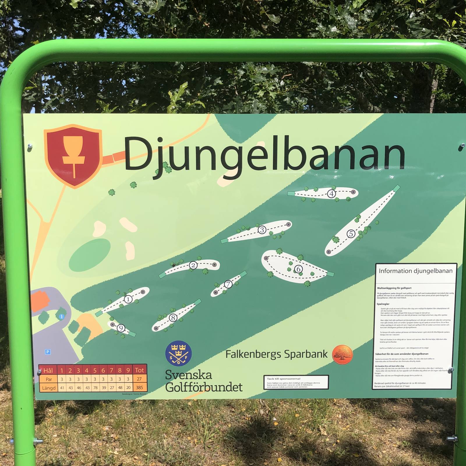 Infoskylt Djungelbana